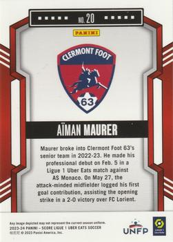 2023-24 Score Ligue 1 #20 Aiman Maurer Back