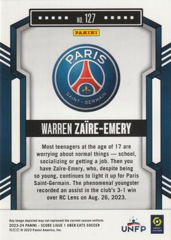 2023-24 Score Ligue 1 #127 Warren Zaïre-Emery Back