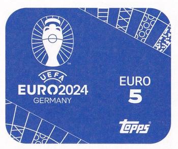 2024 Topps UEFA EURO 2024 Germany Sticker Collection #EURO5 Frankfurt Back