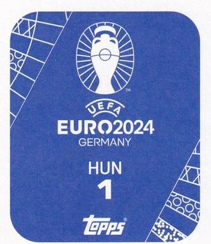 2024 Topps UEFA EURO 2024 Germany Sticker Collection #HUN1 Emblem Back