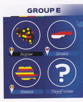 2024 Topps UEFA EURO 2024 Germany Sticker Collection #GE1 Group E Overview 1 Front