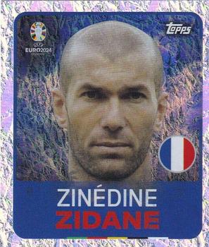 2024 Topps UEFA EURO 2024 Germany Sticker Collection #LEG8 Zinedine Zidane Front