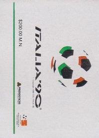 1990 Pronostocos Los Grandes del Futbol Mundial (1930-1990) #111 Leonardo Cuellar Back