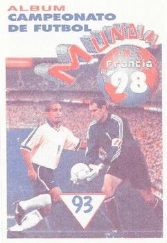 1998 Navarrete Campeonato de Futbol Mundial Francia 98 Stickers #93 Taffarel Back