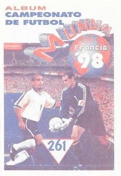 1998 Navarrete Campeonato de Futbol Mundial Francia 98 Stickers #261 J. Guerrero Back