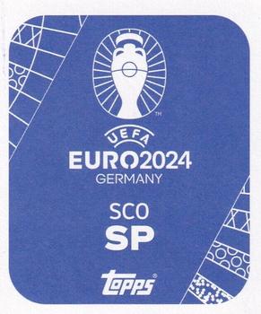 2024 Topps UEFA EURO 2024 Germany Sticker Collection - Star Player Gold Signature #SCO-SP Scott McTominay Back