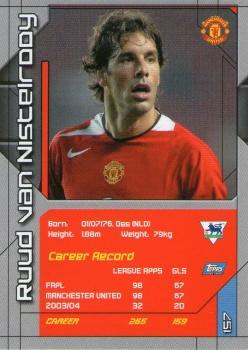 2004-05 Topps Premier Stars #157 Ruud Van Nistelrooy Back