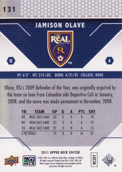 2011 Upper Deck MLS #131 Jamison Olave Back