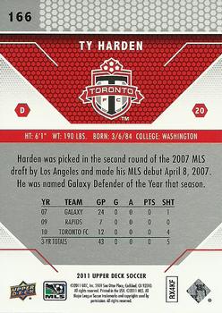 2011 Upper Deck MLS #166 Ty Harden Back