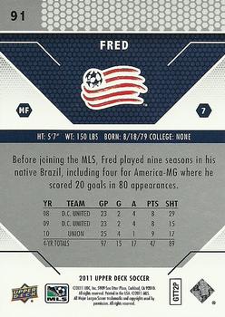 2011 Upper Deck MLS #91 Fred Back