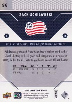 2011 Upper Deck MLS #96 Zack Schilawski Back
