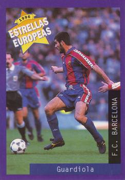 1996 Panini Estrellas Europeas #42 Guardiola Front