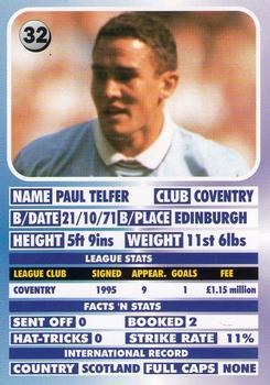 1995-96 LCD Publishing Premier Strikers #32 Paul Telfer Back