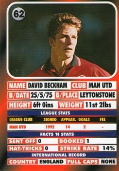 1995-96 LCD Publishing Premier Strikers #62 David Beckham Back