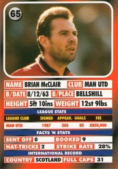 1995-96 LCD Publishing Premier Strikers #65 Brian McClair Back