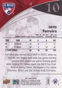 2011 SP Game Used #17 David Ferreira Back