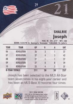 2011 SP Game Used #29 Shalrie Joseph Back