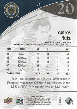 2011 SP Game Used #34 Carlos Ruiz Back