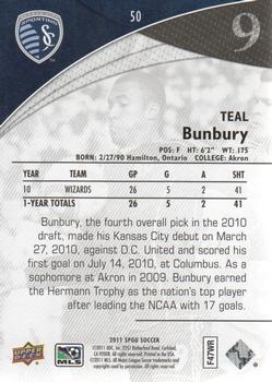 2011 SP Game Used #50 Teal Bunbury Back