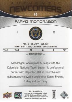 2011 SP Game Used #66 Faryd Mondragon Back