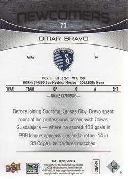 2011 SP Game Used #72 Omar Bravo Back