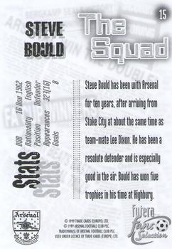1999 Futera Arsenal Fans' Selection #15 Steve Bould Back
