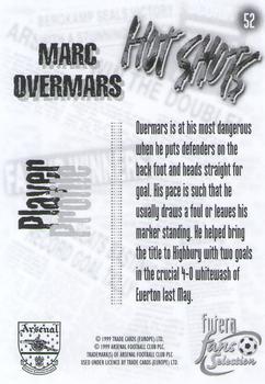 1999 Futera Arsenal Fans' Selection #52 Marc Overmars Back