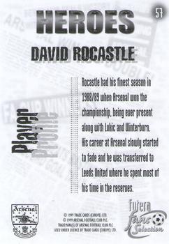 1999 Futera Arsenal Fans' Selection #57 David Rocastle Back