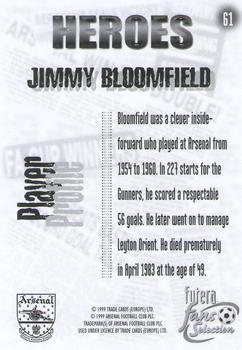 1999 Futera Arsenal Fans' Selection #61 Jimmy Bloomfield Back