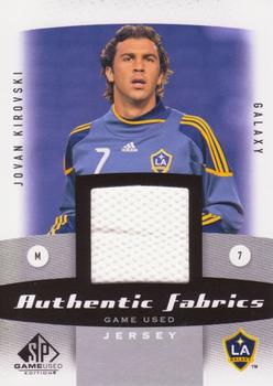 2011 SP Game Used - Authentic Fabrics #AF-JK Jovan Kirovski Front