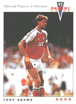 1992 Panini UK Players Collection #5 Tony Adams Front