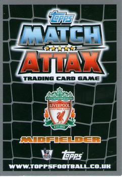 2011-12 Topps Match Attax Premier League #139 Charlie Adam Back