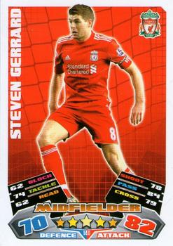 2011-12 Topps Match Attax Premier League #140 Steven Gerrard Front