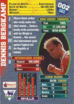 1996-97 Merlin's Premier Gold #2 Dennis Bergkamp Back