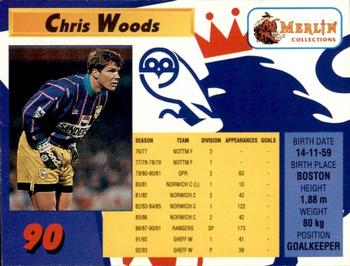1993 Merlin's Premier League #90 Chris Woods Back