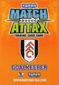 2009-10 Topps Match Attax Premier League Extra #NNO Mark Schwarzer Back