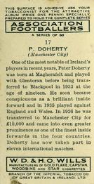 1939-40 Wills's Association Footballers #17 Peter Doherty Back