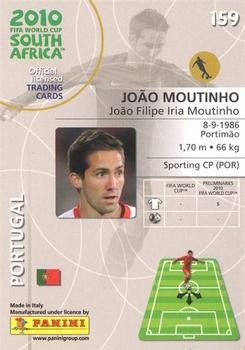 2010 Panini Premium World Cup #159 Joao Moutinho Back