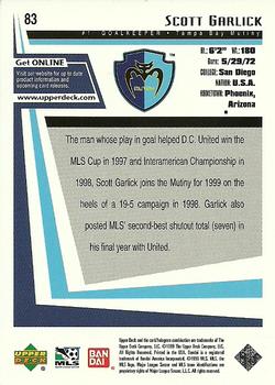 1999 Upper Deck MLS #83 Scott Garlick Back