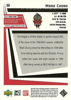 1999 Upper Deck MLS #88 Mark Chung Back