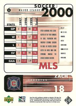 2000 Upper Deck MLS #32 Zach Thornton Back