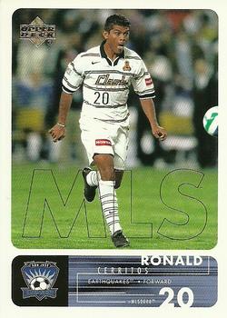 2000 Upper Deck MLS #58 Ronald Cerritos Front
