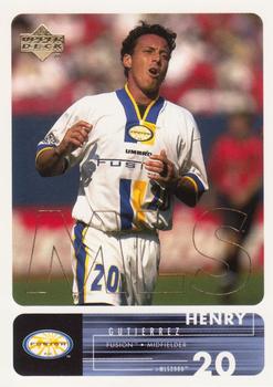 2000 Upper Deck MLS #53 Henry Gutierrez Front