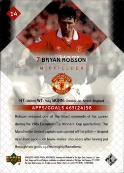 2002 Upper Deck Manchester United #14 Bryan Robson Back