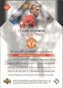 2002 Upper Deck Manchester United #15 Luke Chadwick Back