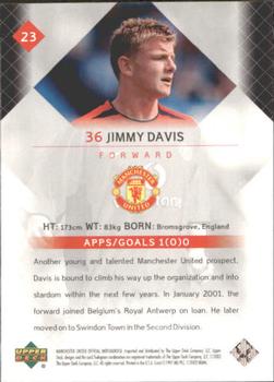 2002 Upper Deck Manchester United #23 Jimmy Davis Back