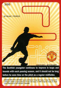 2003 Upper Deck Manchester United Strike Force #100 Michael Stewart Back