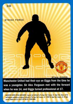 2003 Upper Deck Manchester United Strike Force #10 Ryan Giggs Back