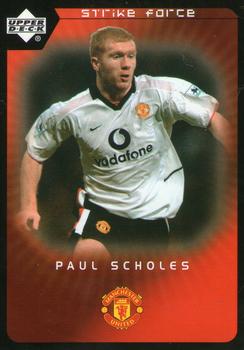 2003 Upper Deck Manchester United Strike Force #26 Paul Scholes Front