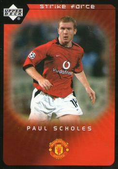 2003 Upper Deck Manchester United Strike Force #29 Paul Scholes Front